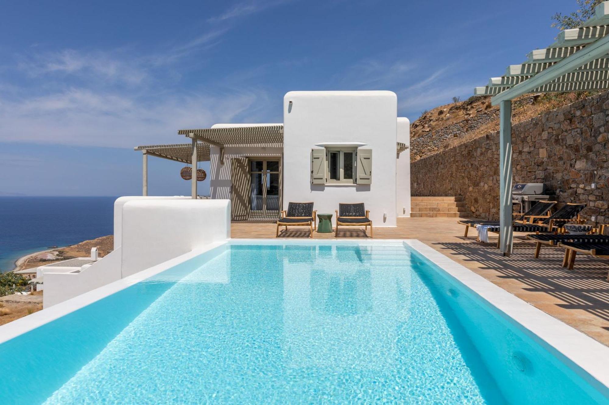 Hébergement de vacances New Twin In Mykonos Pool & Stunning Views *